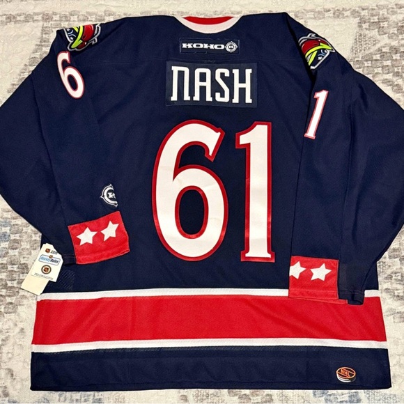 Vintage Columbus Blue Jackets Rick Nash 
KOHO Authentic NHL Jersey Sz XL NWT - Picture 2 of 3